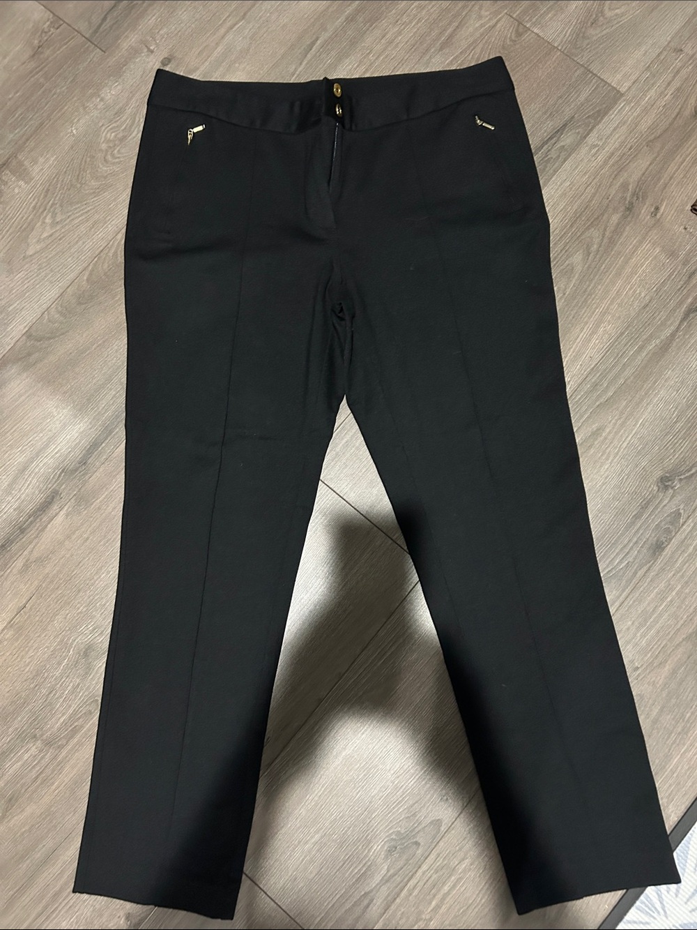 Classic Black Women's Straight-Leg Pants